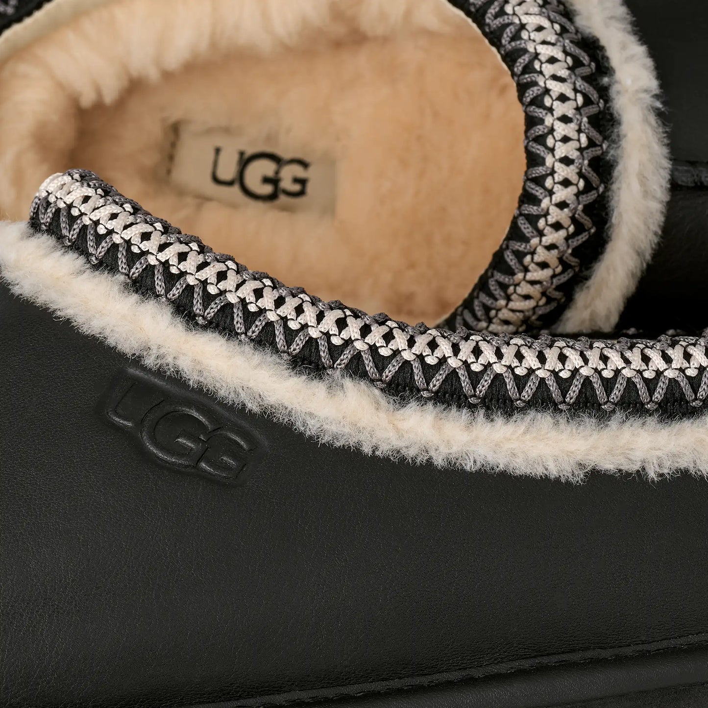 [1171303-blk] Mens Ugg Tasman Noir Slipper 'black' - Black
