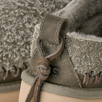 [1171411-msg] Womens Ugg Classic Micro Biarritz 'moss Green' - Moss Green