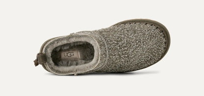[1171411-msg] Womens Ugg Classic Micro Biarritz 'moss Green' - Moss Green