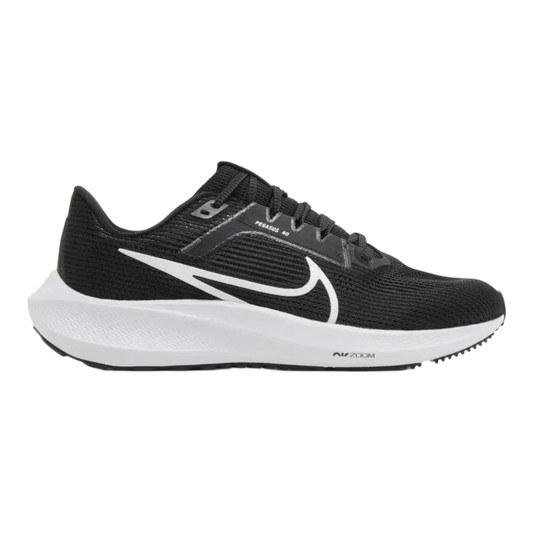 Nike Pegasus 40 Women's Running Sneakers — Black & White