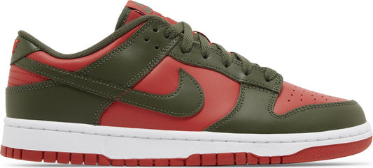Nike Men's Dunk Low 'Mystic Red Cargo Khaki' Sneakers