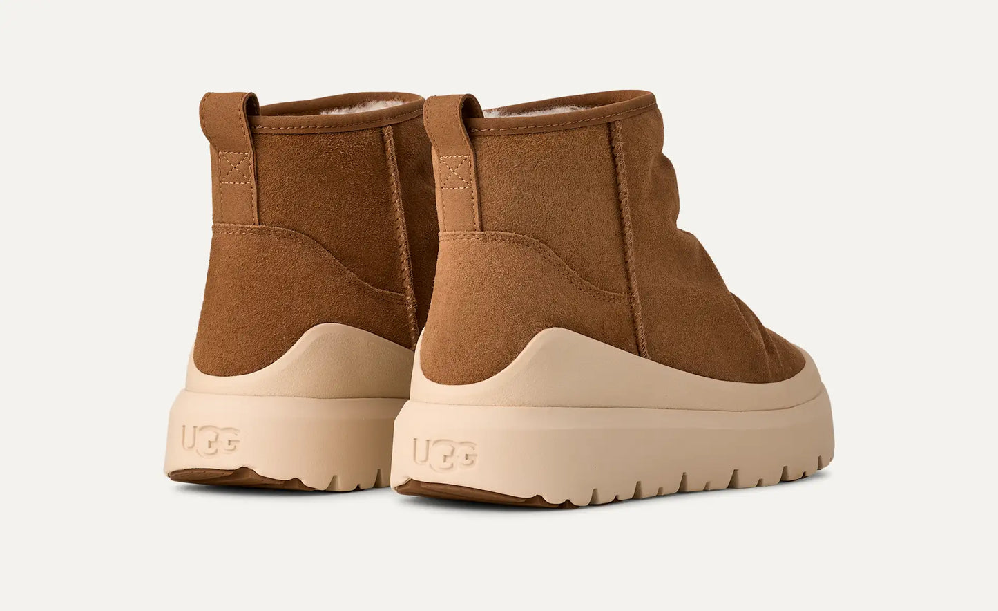 [1173811-cwtc] Mens Ugg Heritage Utility Mini Boot 'chestnut Whitecap' - Chestnut/whitecap