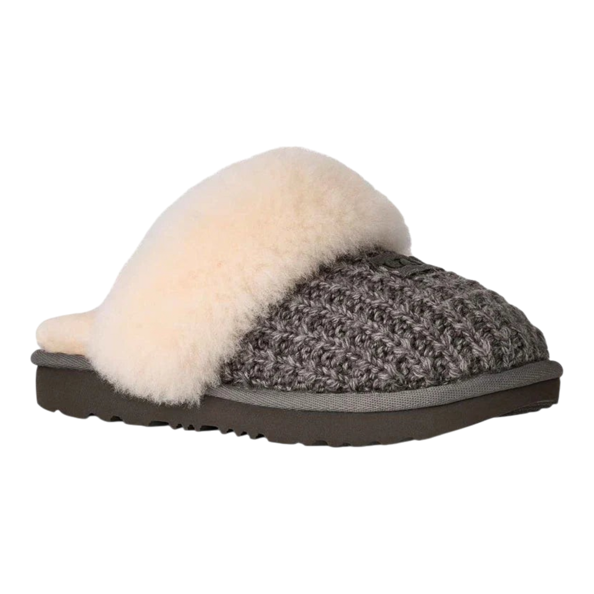 UGG Cozy II Knit Big Kids' Slippers — Charcoal