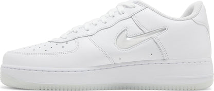 Nike Men's Air Force 1 Low '07 Retro 'Jewel Swoosh Triple White' Sneakers