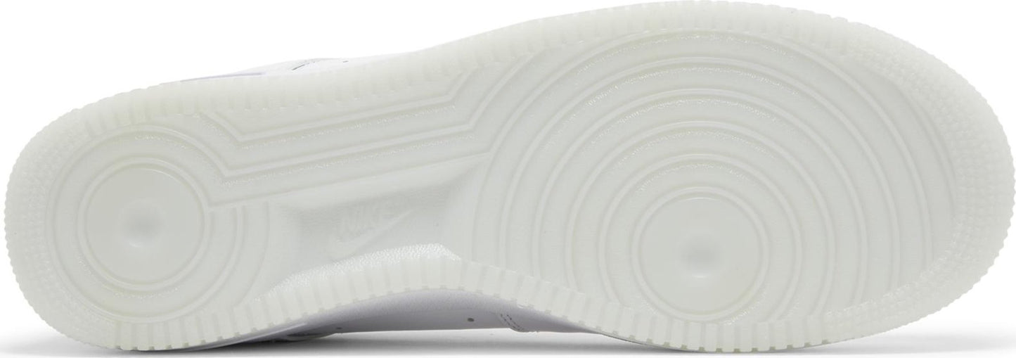 Nike Men's Air Force 1 Low '07 Retro 'Jewel Swoosh Triple White' Sneakers