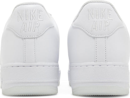 Nike Men's Air Force 1 Low '07 Retro 'Jewel Swoosh Triple White' Sneakers