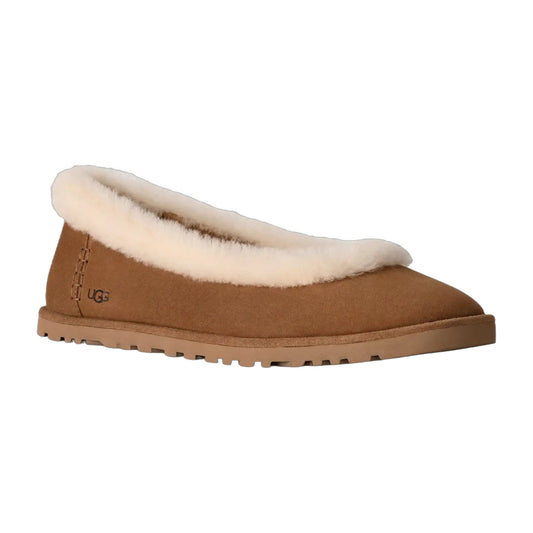 UGG Women's Zora Ballet Flat 'Chestnut'