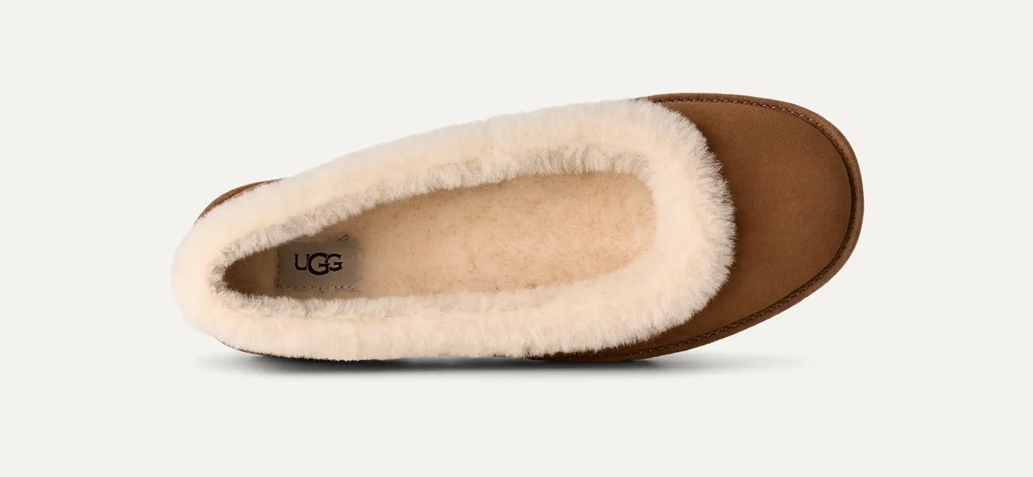 UGG Women's Zora Ballet Flat 'Chestnut'