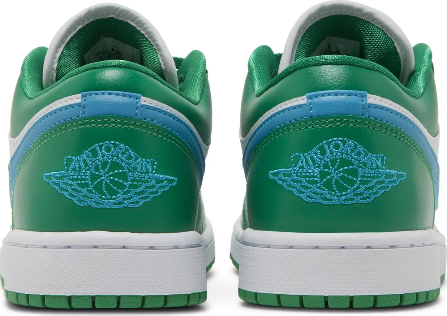 Air Jordan Women's Retro 1 Low 'Lucky Green Aquatone' Sneakers