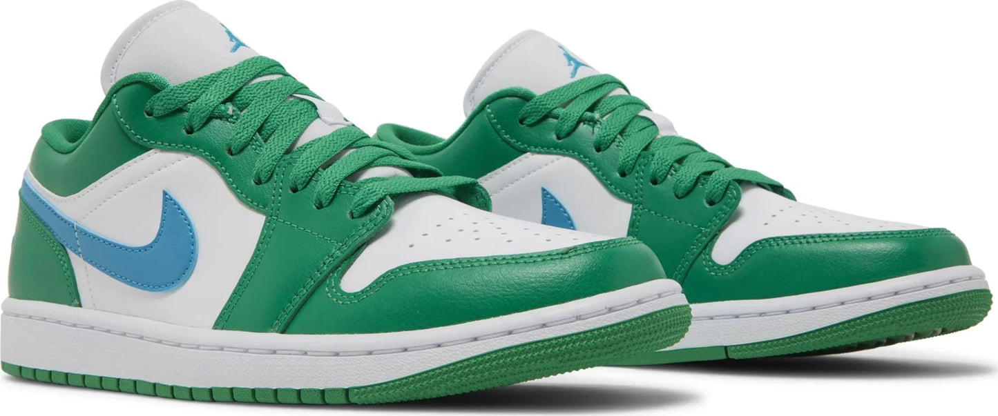 Air Jordan Women's Retro 1 Low 'Lucky Green Aquatone' Sneakers