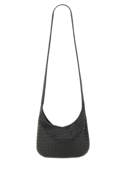 Leather Shoulder Bag Veneto Black