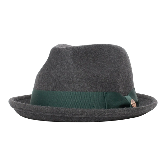 Goorin Bros Charlestowne Wool Fedora Hat Charcoal