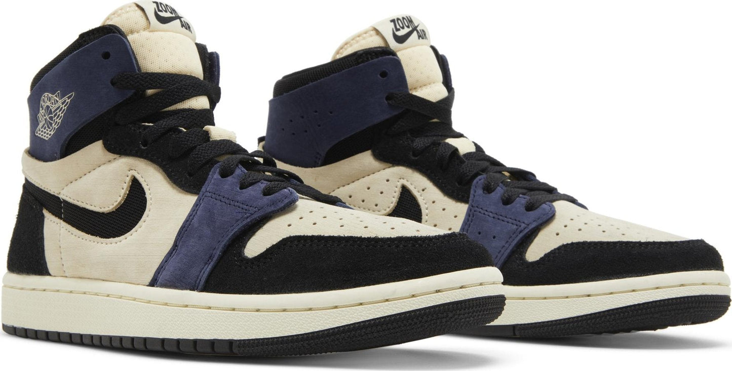 Air Jordan Women's Retro 1 High Zoom Air Cmft 2 'Muslin Blackened Blue'