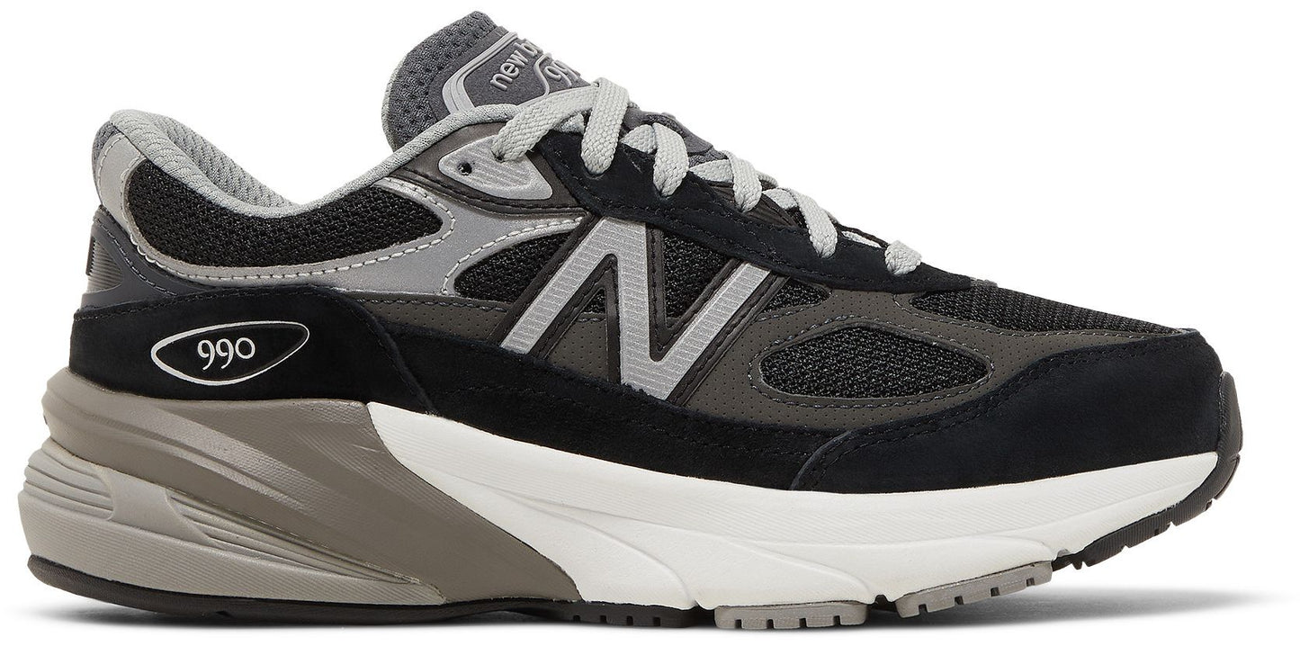 Grade School New Balance FuelCell 990v6 - Black Silver