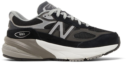 Grade School New Balance FuelCell 990v6 - Black Silver