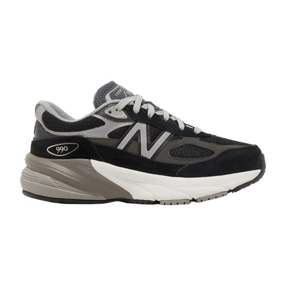 Grade School New Balance FuelCell 990v6 - Black Silver