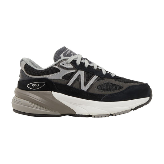 Grade School New Balance FuelCell 990v6 - Black Silver