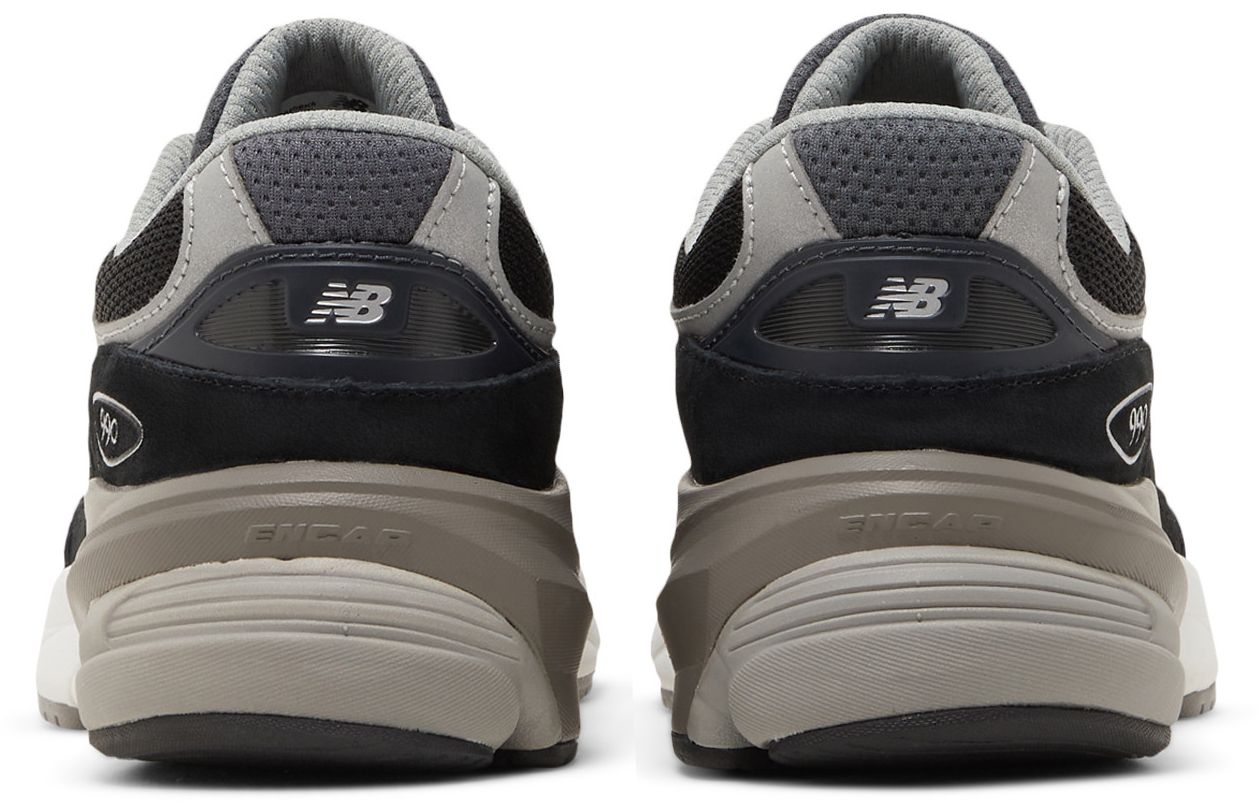 Grade School New Balance FuelCell 990v6 - Black Silver