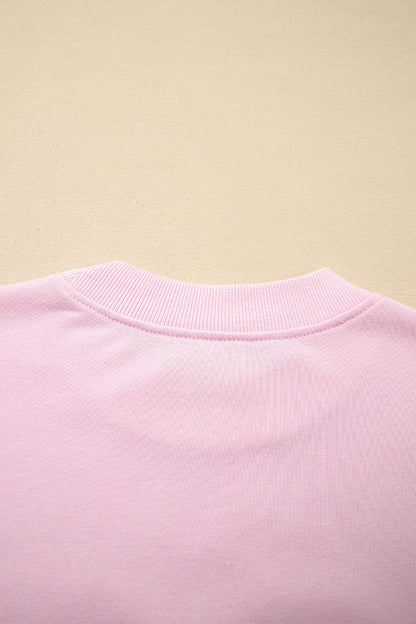 Threaded Pear Matilda Sweetheart Patchwork Oversize Sweatshirt
