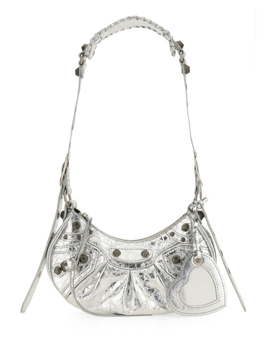 Shoulder Bag Le Cagole XS Silver