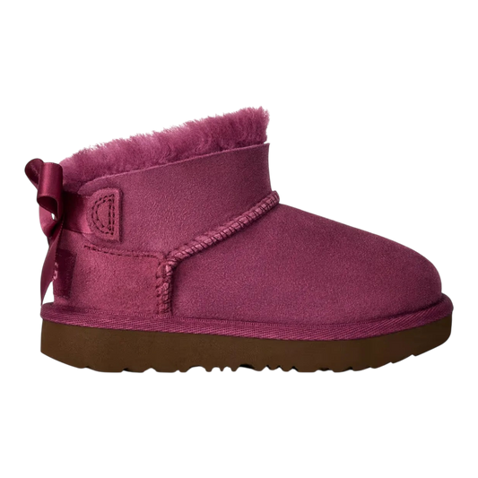UGG Ultra Mini Bailey Bow Toddlers' Boots — Dark Winterberry