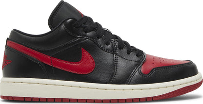 Air Jordan Women's Retro 1 Low 'Bred Sail ' Sneakers
