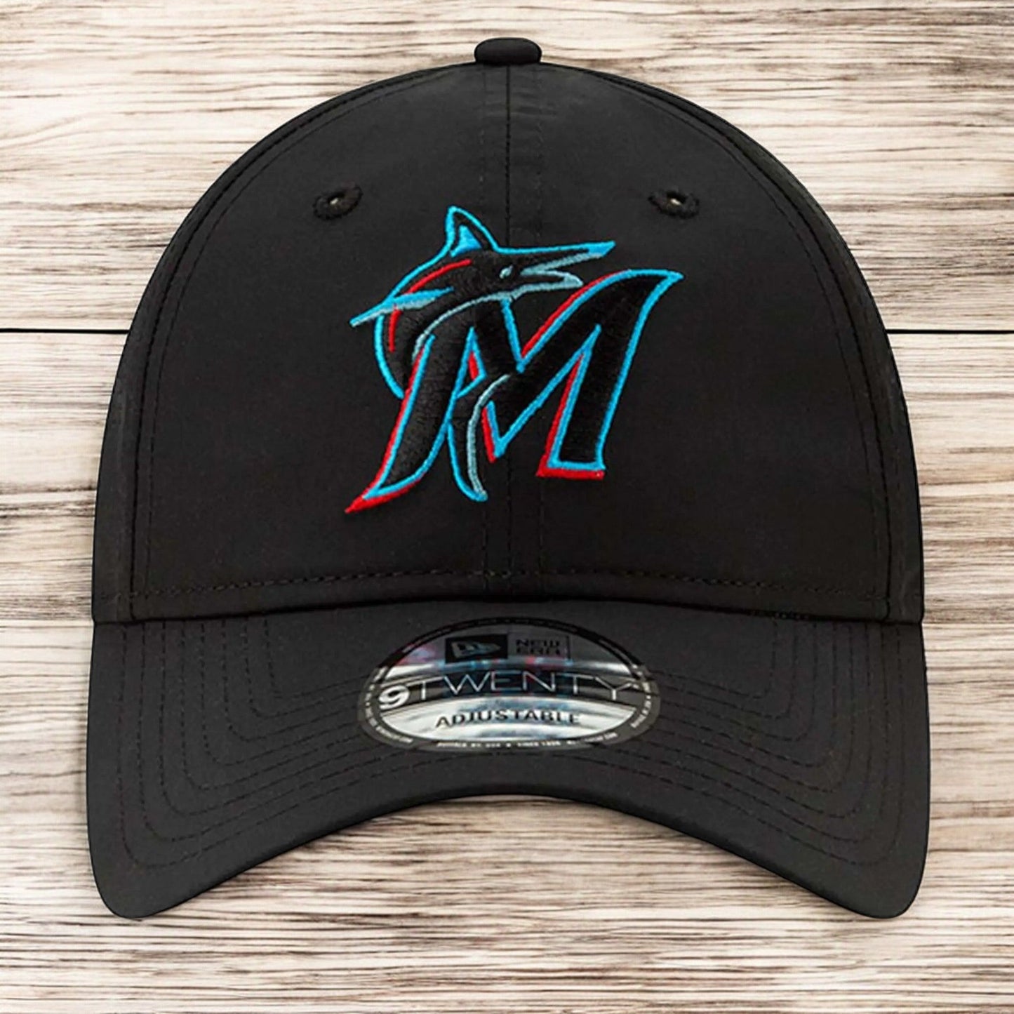 Men's New Era MLB Perforated Pivot 9Twenty Adjustable Hat - Marlins