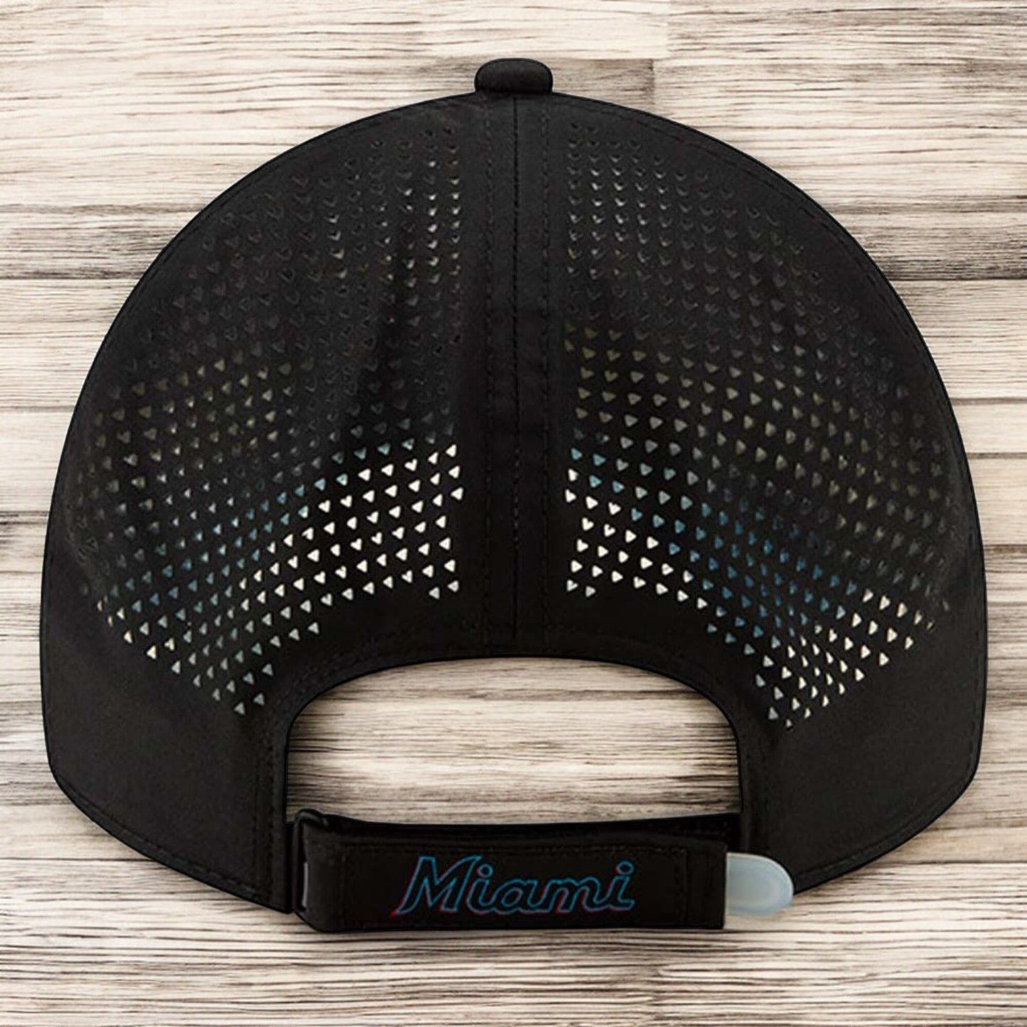 Men's New Era MLB Perforated Pivot 9Twenty Adjustable Hat - Marlins