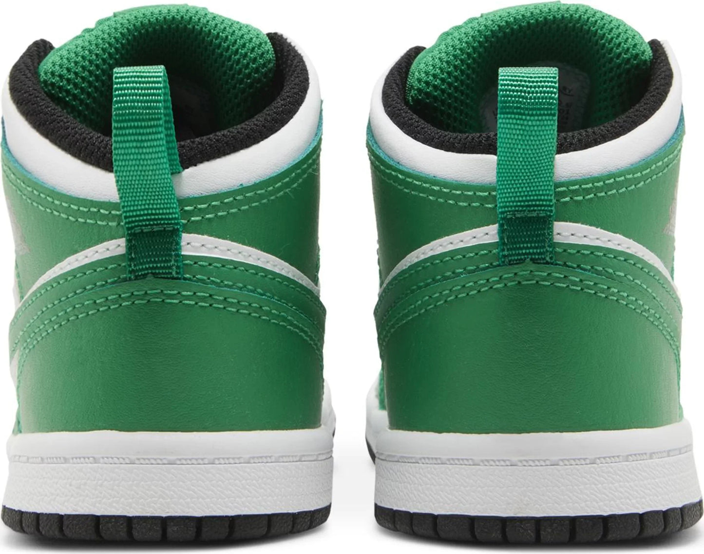 Air Jordan Toddlers Retro 1 Mid 'Lucky Green' Td Sneakers