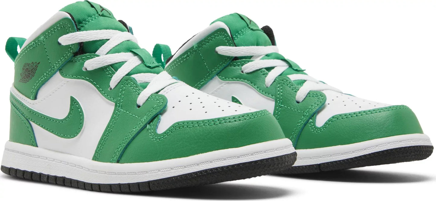 Toddlers Air Jordan Retro 1 Mid 'Lucky Green' (Td)