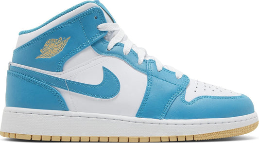 Air Jordan Grade School Retro 1 Mid 'Aquatone Gs' Sneakers