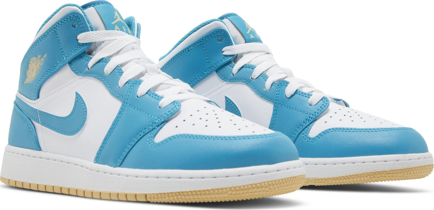 Grade School Air Jordan Retro 1 Mid 'Aquatone (Gs)'