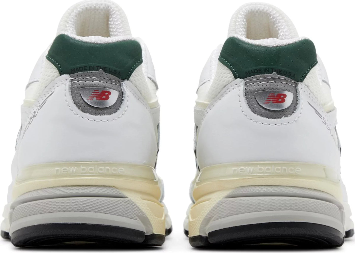 New Balance Men's 990V4 'Miusa White Green' Sneakers