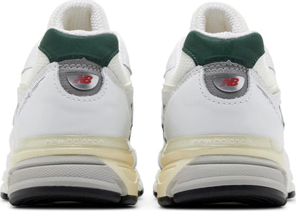 New Balance Men's 990V4 'Miusa White Green' Sneakers