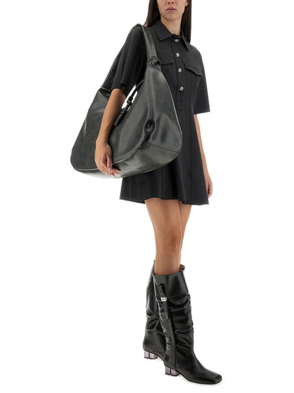Mini Dress With Scalloped Buttons