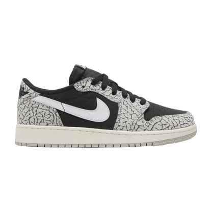 Air Jordan Grade School Retro 1 Low Og 'Black Cement Gs' Sneakers