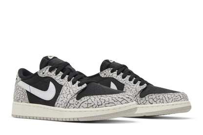 Air Jordan Grade School Retro 1 Low Og 'Black Cement Gs' Sneakers