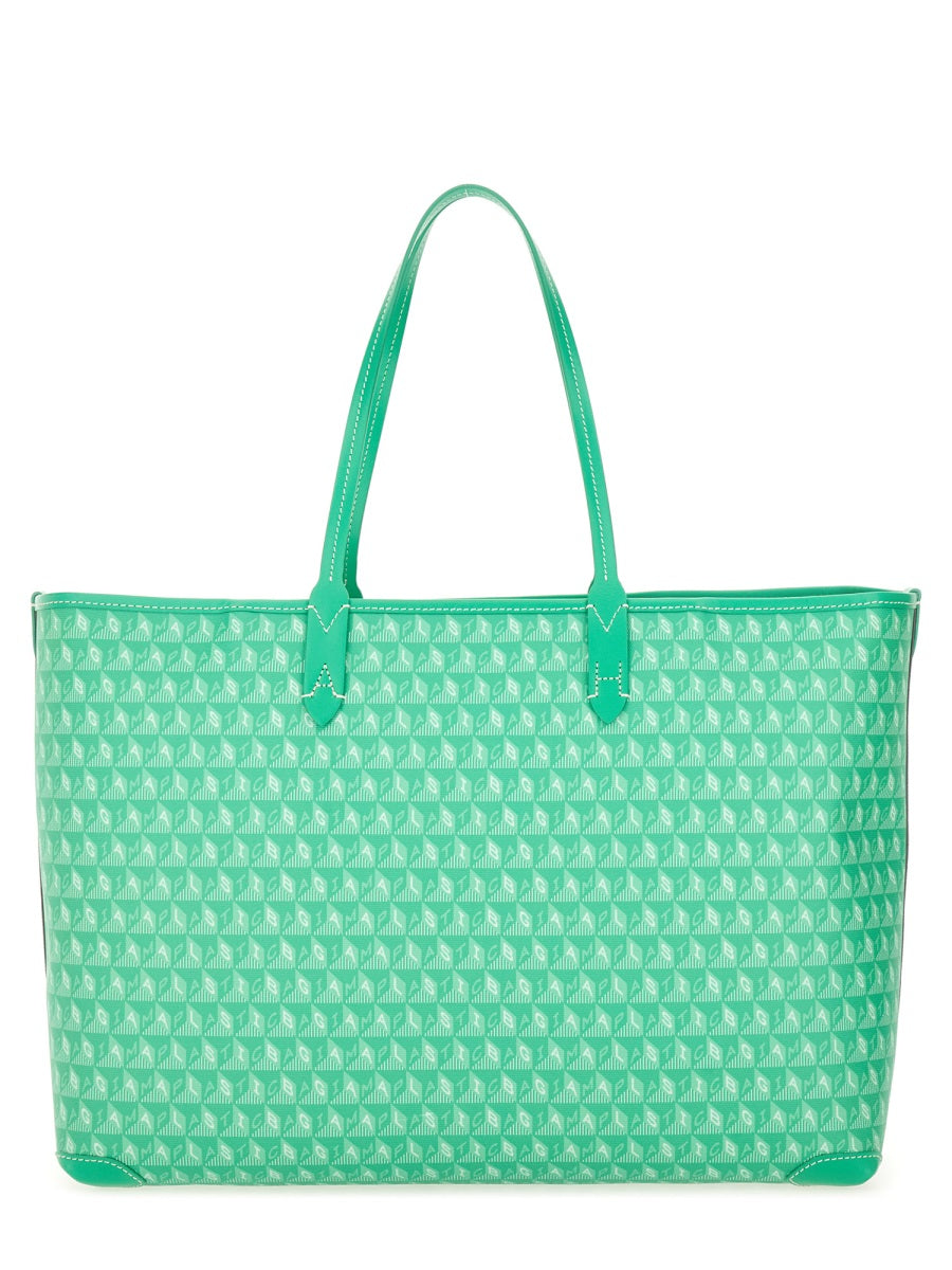 Tote Bag With "I Am a Plastic Bag" Pattern