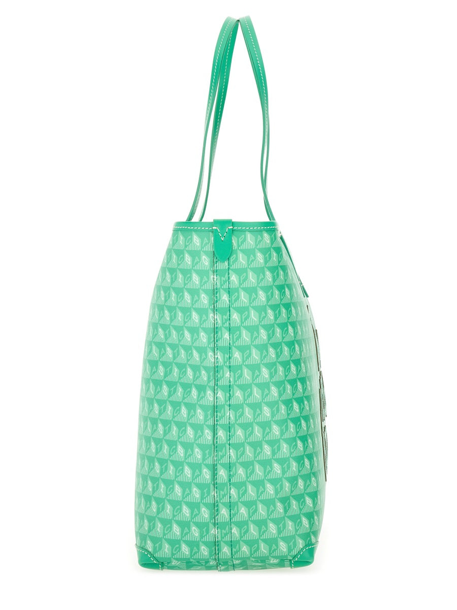 Tote Bag With "I Am a Plastic Bag" Pattern
