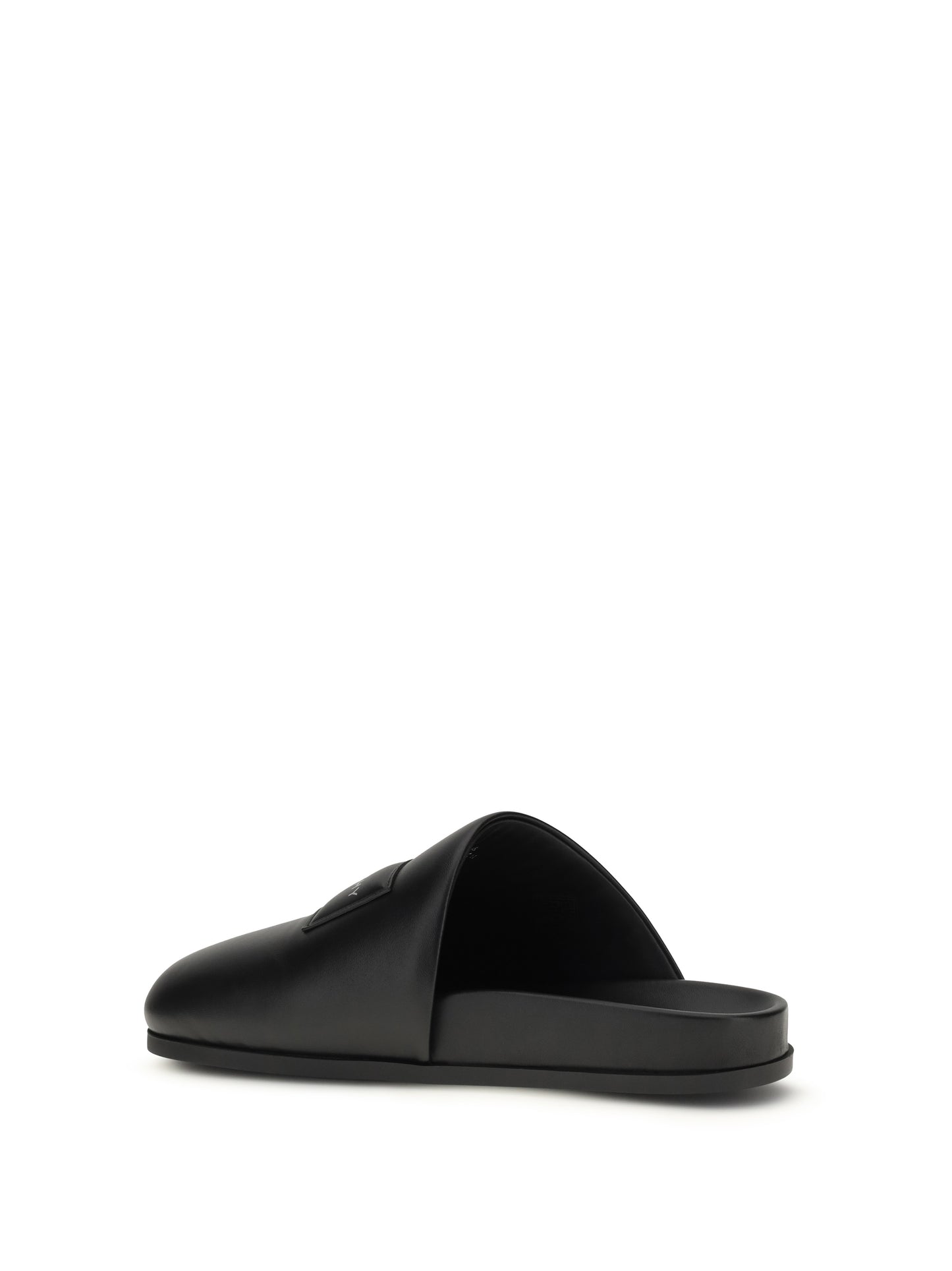 Leather Mules Black