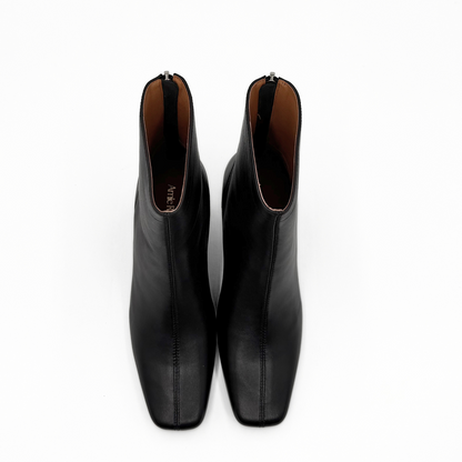 Harlow Leather Bootie - Black