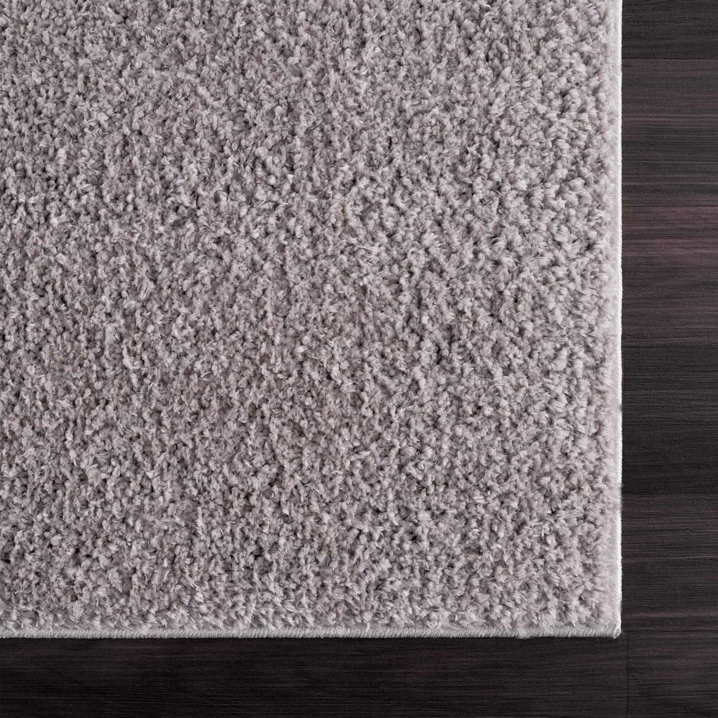 Judy Solid Gray Washable Shag Rug - Clearance