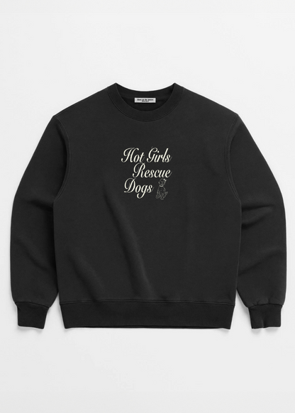 Hot Girls Rescue Dogs Crewneck