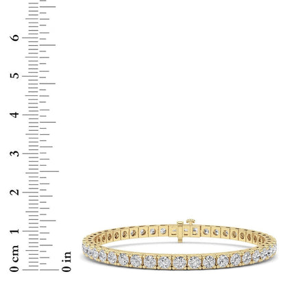 Round Lab Diamond (F/VS) Bracelet in 14K Gold
