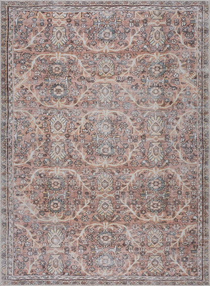 Flat Pile Urpi Red Washable Rug - Clearance