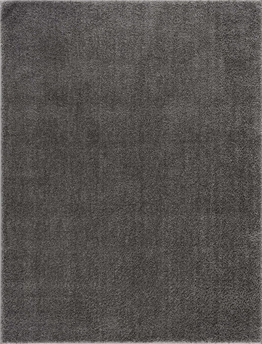 Judy Solid Dark Gray Washable Shag Rug - Clearance