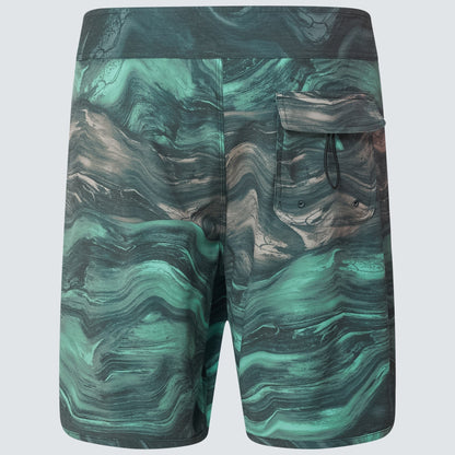 Oakley Men's Marble Swirl 19" Boardshort - Mint Green Magma