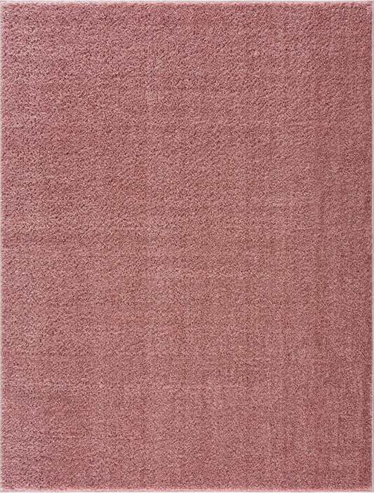 Judy Pink Plush Washable Area Rug - Clearance