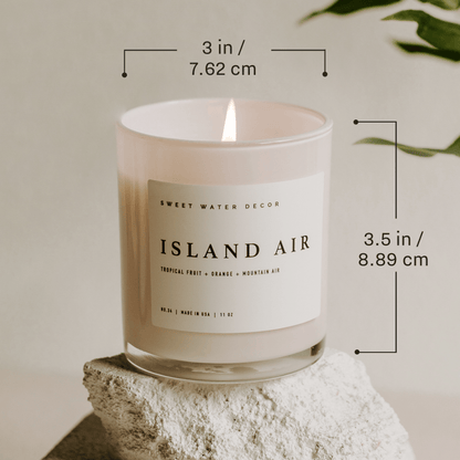 Thank You! Soy Candle - White Jar - 11 oz (Island Air)