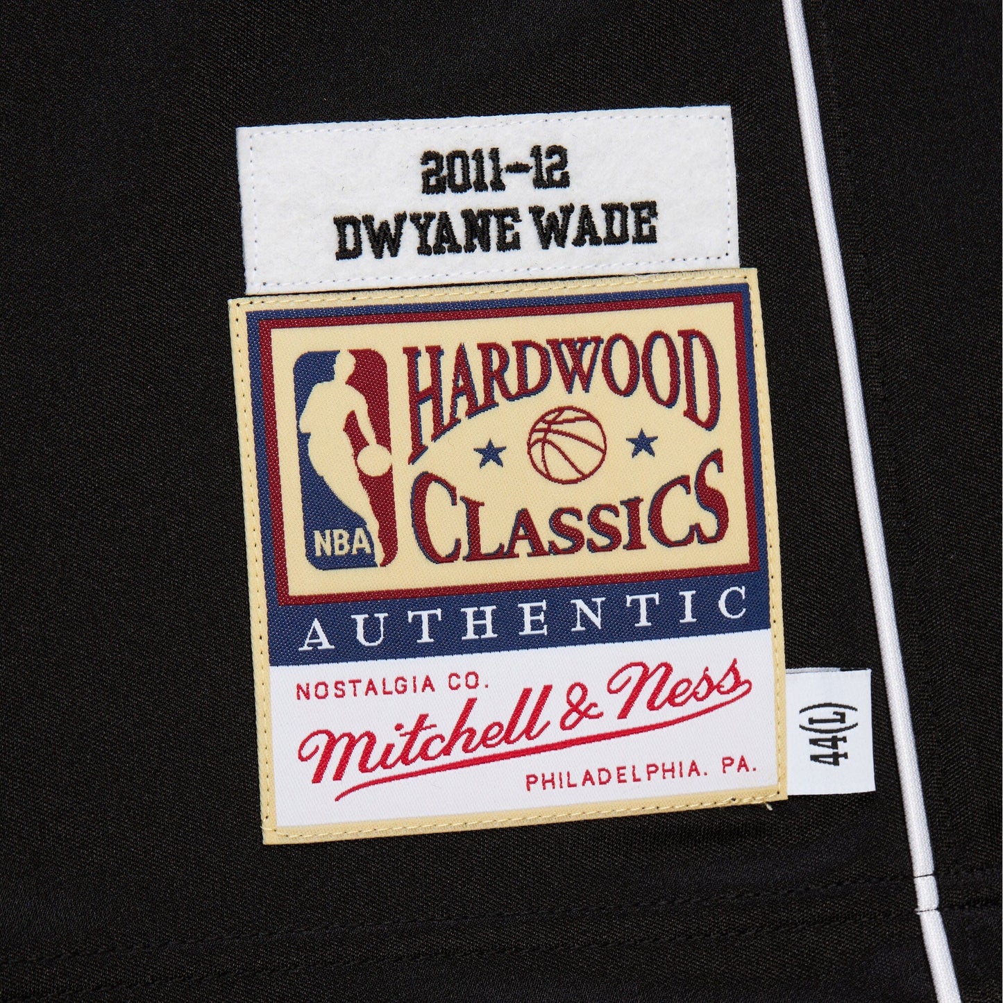 Men's Mitchell & Ness NBA Dark Alternate Jersey Heat 2011 Dwyane Wade